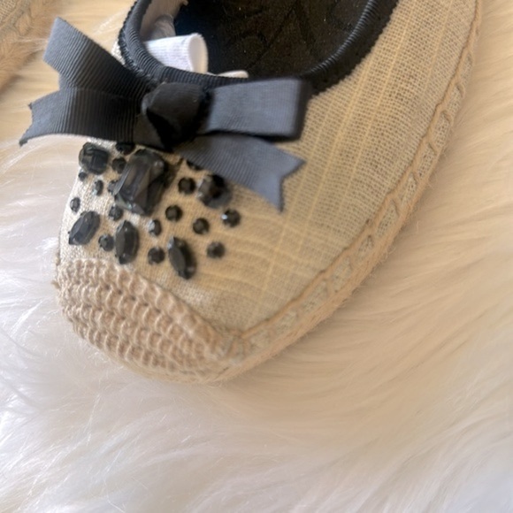 Simply Vera Wang  Espadrille Rhino Stone Shoes Size 9 - Picture 3 of 8